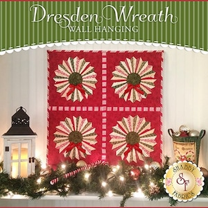 Clearance PATTERN DRESDEN WREATH wall hanging by Shabby Fabrics