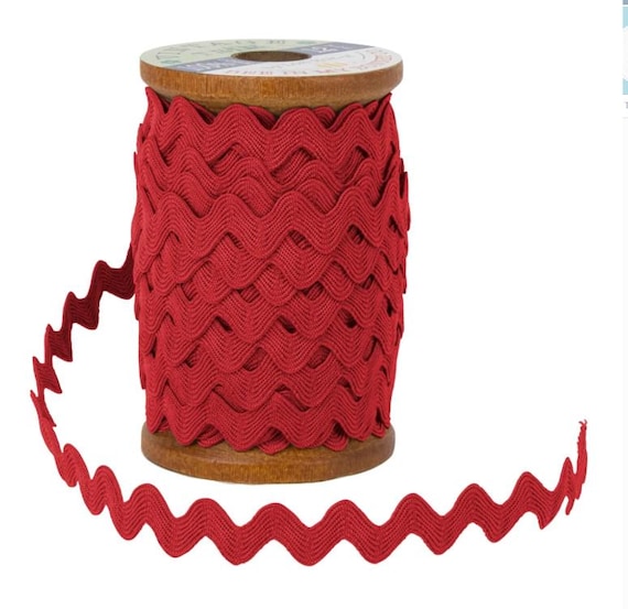 TRIM Small RIC RAC Indenpendence Day Schoolhouse Red 1/4"   One Yard