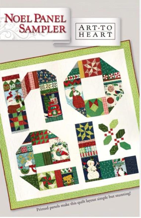 PATTERN NOEL CHRISTMAS Sampler Wall Hanging or Throw