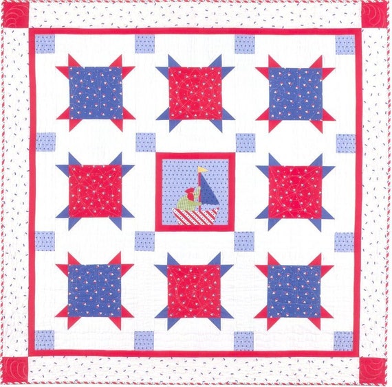 Clearance PATTERN SAIL AWAY Patriotic Summer Quilt