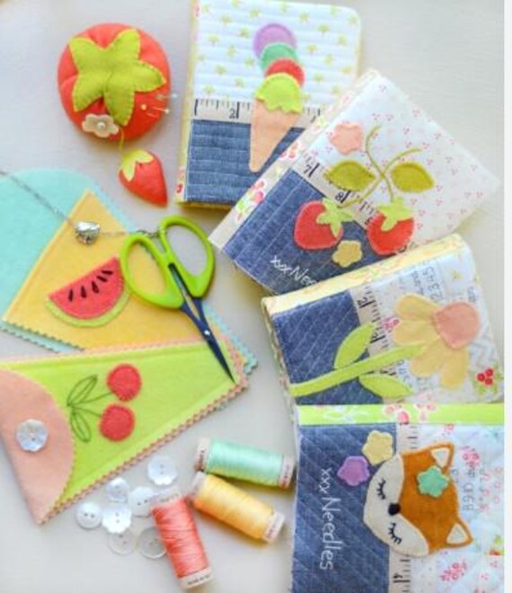 PATTERN Sewing Goodies needlebooks, scissor cases, tomato pincushion