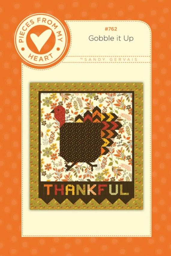 PATTERN TURKEY Thanksgiving Gobble It Up Wall Quilt