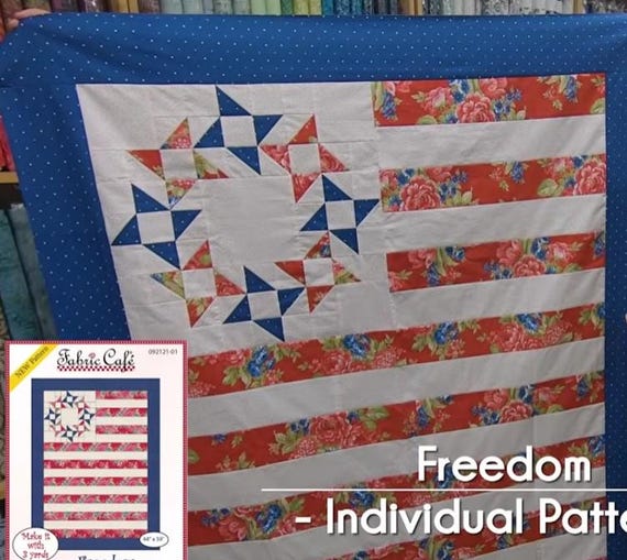 PATTERN FREEDOM QUILT only 3 yards needed