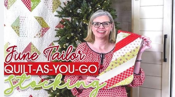 KIT CHRISTMAS Quilted STOCKING Sew as You Go Sew by Number