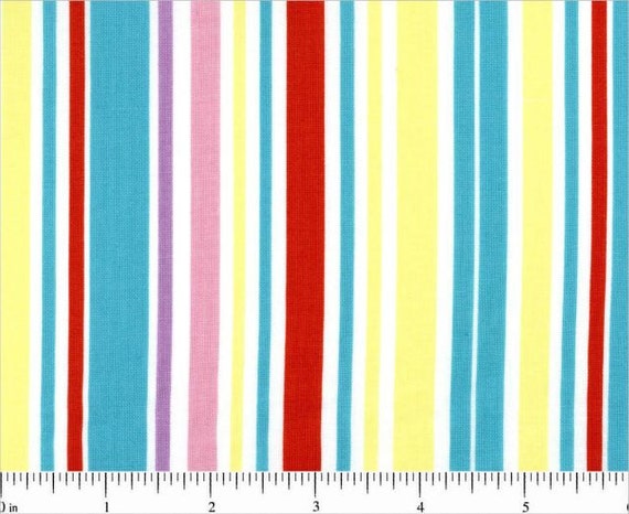 Clearance FABRIC SUMMER TIME stripes 1.5 Yards