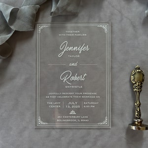 Acryl Hochzeitseinladung, Hochzeitseinladung, Partyeinladungen, Geburtstagseinladungen, Personalisierte Einladung