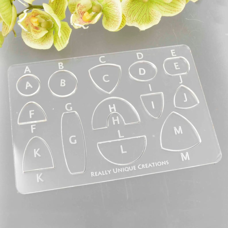 Earring Templates Polymer Clay Templates Metal Clay Etsy