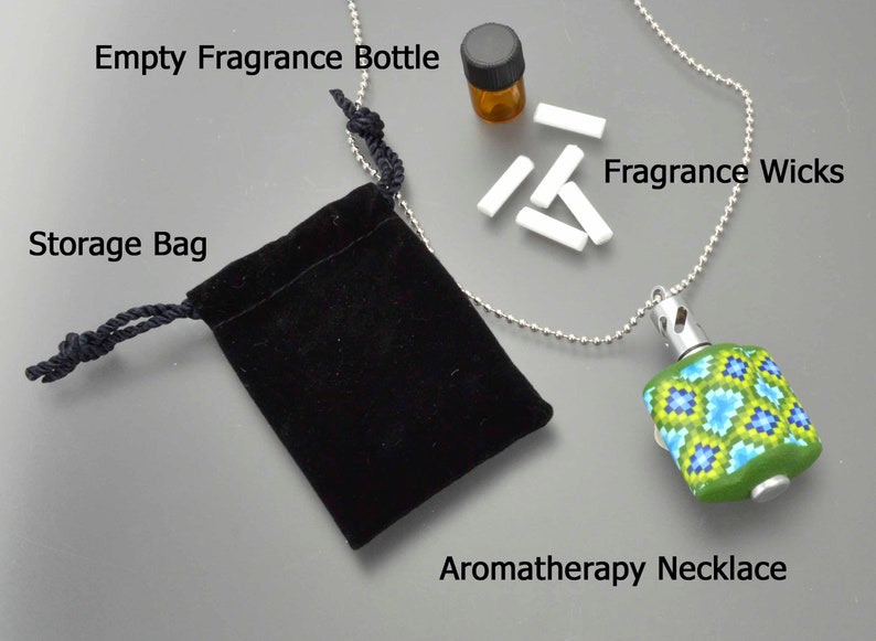 Aromatherapy Necklace Essential Oil Necklace Fragrance Etsy