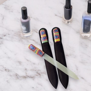 Czech Crystal Nail File  - Great Gift - Gift under 20 - Manicure Gift- Secret Santa - Nail Art