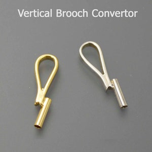 Pin Converter Pin to Pendant adapter Brooch Converter Jewelry Accessory image 2