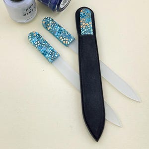 Czech Crystal Nail File  - Great Gift - Gift under 20 - Manicure Gift- Secret Santa - Nail Art