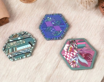 Magnetic Brooch Pin - Sewing Needle Minder  - Quilter's Accessory -Quilters Gift - Seamstress