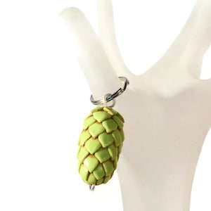 ORIGINAL Hops Key Chain -Craft Beer Gift -  Beer Gear -Hop Jewelry - Hop Head Accessories - Beer Geek Gift - Pet Charm- Dog Collar