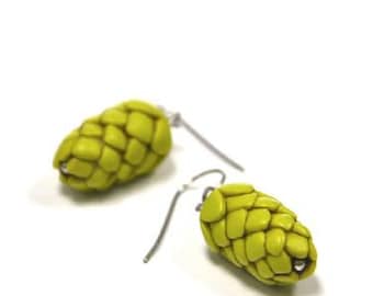 ORIGINAL Beer Hops Earrings - Craft Beer Gift - Beer Gear - Beer Diva Beer Jewelry - Hop Jewelry - Beer Geek Gift