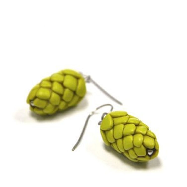 ORIGINAL Beer Hops Earrings - Craft Beer Gift - Beer Gear - Beer Diva Beer Jewelry - Hop Jewelry - Beer Geek Gift