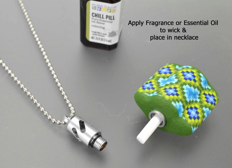 Aromatherapy Necklace Essential Oil Necklace Fragrance Etsy