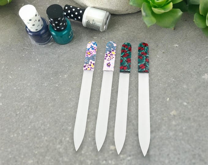 Czech Crystal Nail File  - Great Gift - Gift under 20 - Manicure Gift- Secret Santa - Nail Art