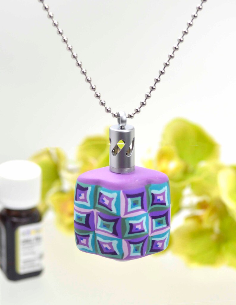 Aromatherapy Necklace Essential Oil Necklace Fragrance Etsy