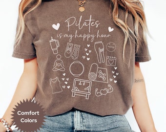 Camiseta de pilates, regalo de pilates, camiseta de pilates, pilates lindo, camiseta divertida de pilates, instructor de pilates, amante de pilates, camiseta de colores cómodos