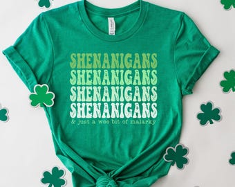 St Patrick's Day Shirt, Funny Irish Shirt, Cute St Patricks Day Shirt, St Patricks Matching Shirts,  Shenanigans Shirt, St Patricks kids