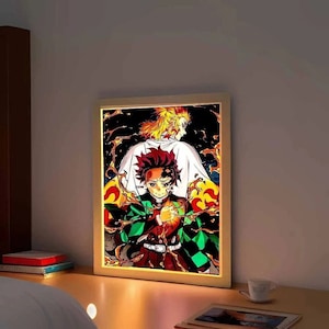 LEDフレーム 鬼滅の刃 ライトアップペインティング ウォールアート
