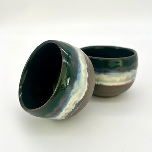 2 Pieces Handmade Ceramic Cups, Stoneware Coffee Mug, Espresso Cup Set, Small Espresso Mug, Handcrafted Coffee Cup, Gift for Coffee Lovers
