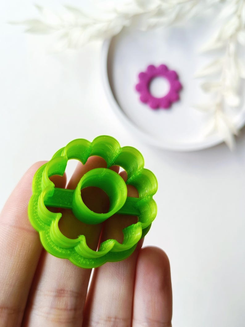 Flower Donut Cutter: 3D Printed Polymer Clay Tool - Etsy