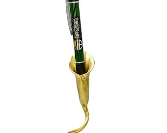 Handmade Calla Lily Pewter Pen Holder, Home & Office Decor, Inspired by Nature
