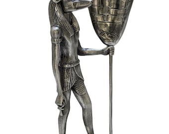 Anubis Egyptian God Pewter Pen Holder Decor Collectible