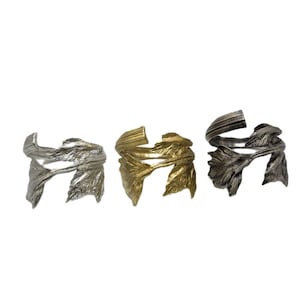 Celery Pewter Napkin Ring Set of 4 Inspired by Nature