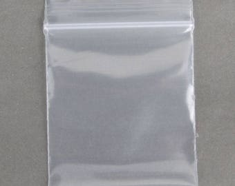 100 ZipLock Clear Reclosable Poly Jewelry Storage Bags 1.75 X 1.75 2mil