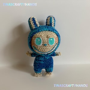 Labubu-Inspired Crochet Monster Doll: Handmade Kawaii Plush Toy