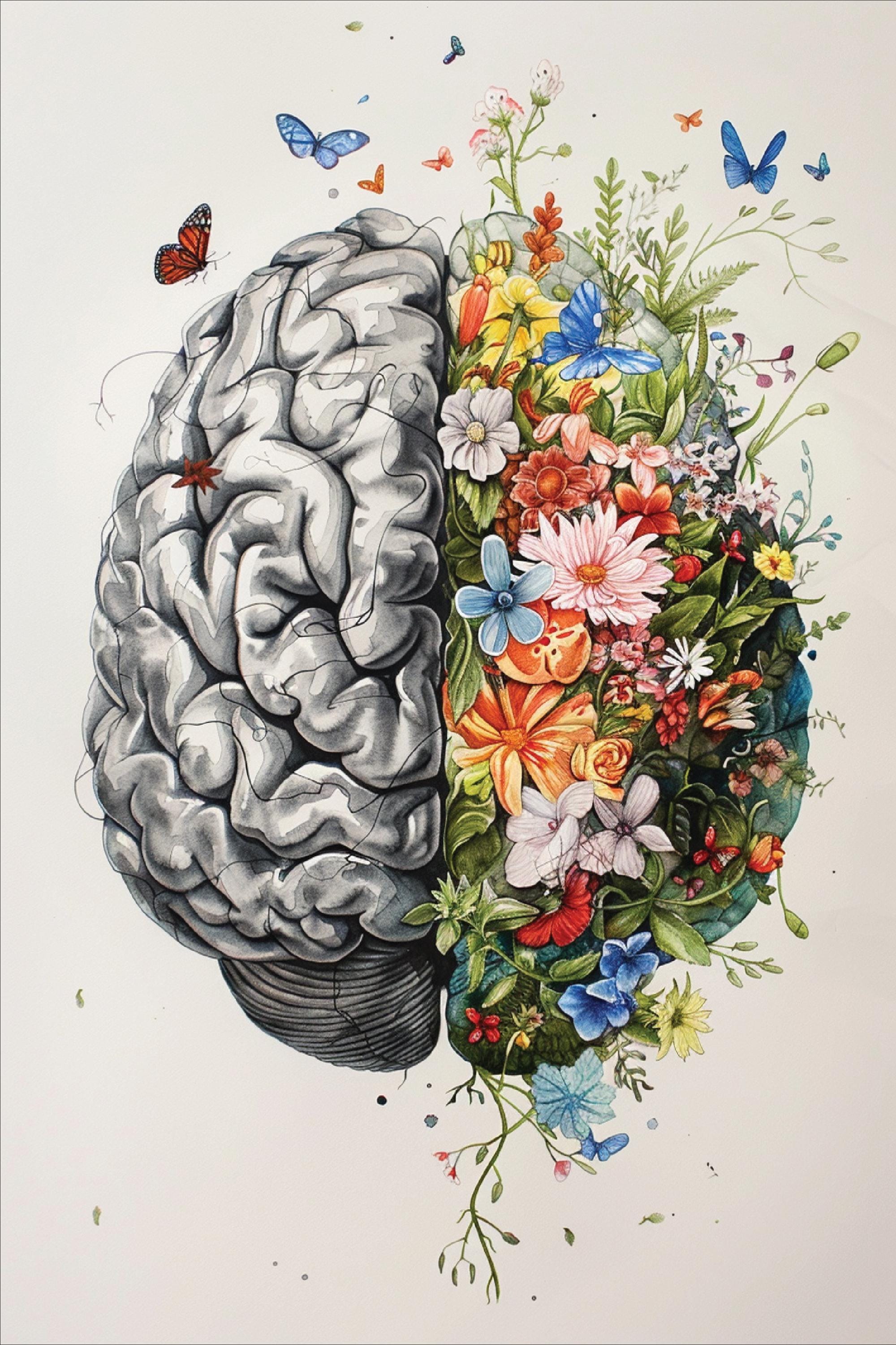 Brain Drawing Art
