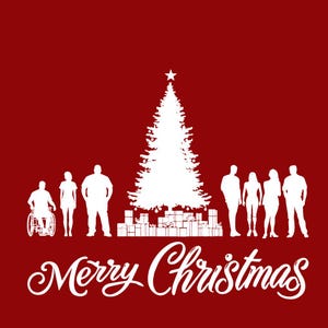 Inclusive Christmas Celebration Art Print – Festive and Diverse Holiday Decor