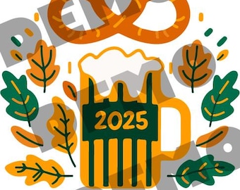 Oktoberfest logo. Logo 2025. Flat design. svg/png/eps/ai
