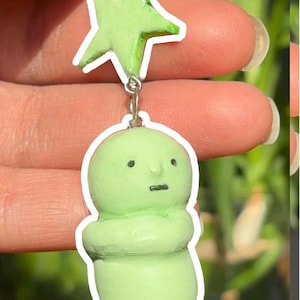 Polymer Clay Hugging Smiski Keychain