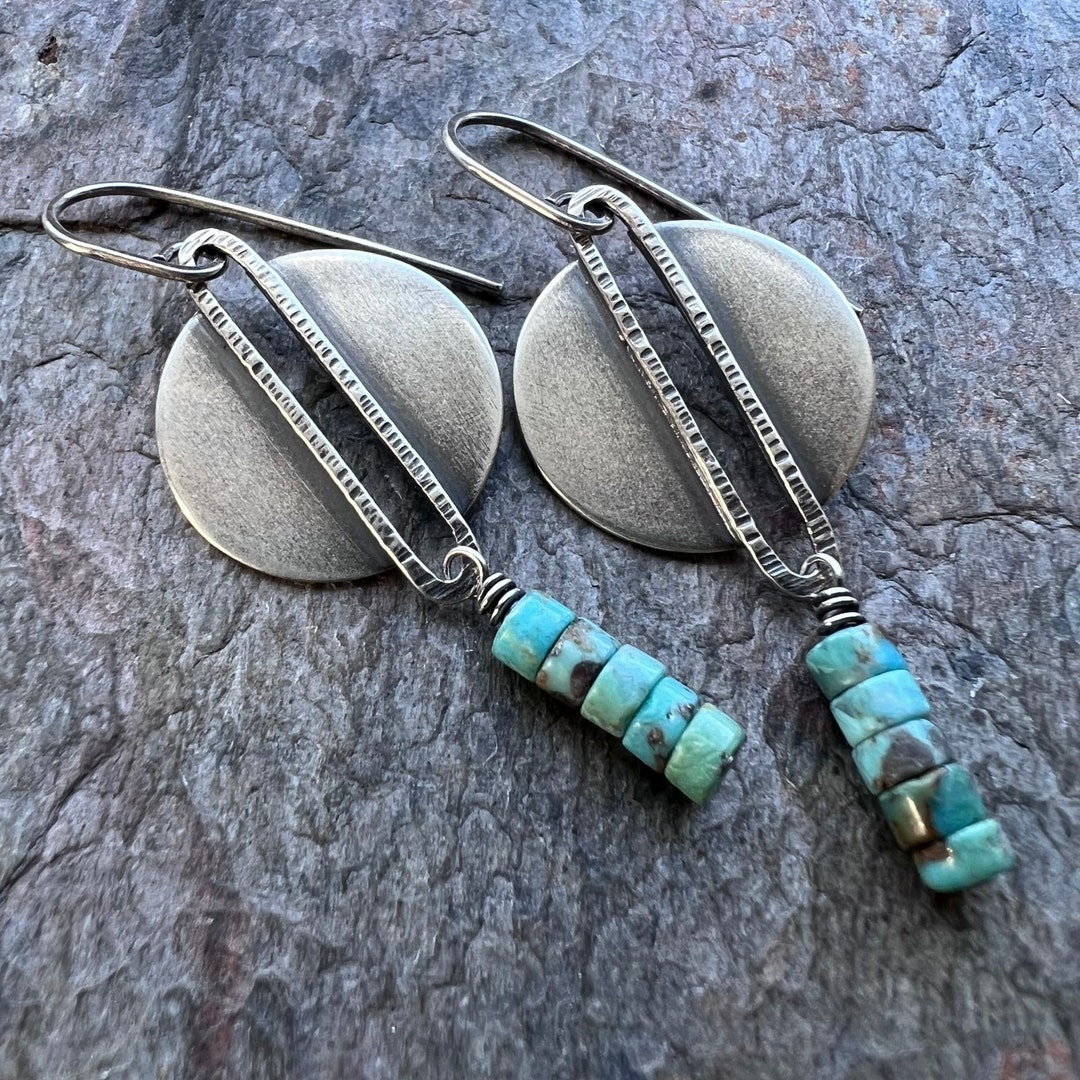 Sterling Silver Pearl & Colorful Heishi Drop Earrings