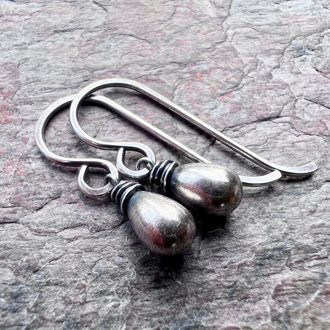 Sterling Silver Small Teardrop Earrings - Lightweight Everyday Earrings ...