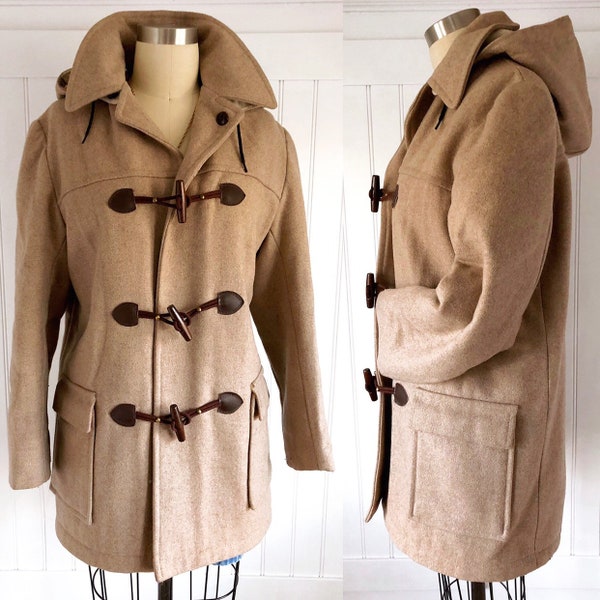 Vintage 70's Lakewood Original wool toggle button Duffle Coat