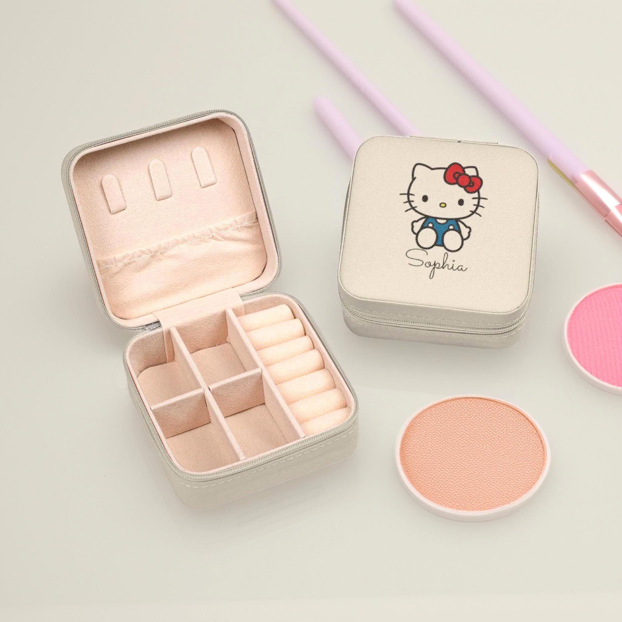Cute Hello Kitty Jewelry Organizer | Small Travel Jewelry Case for