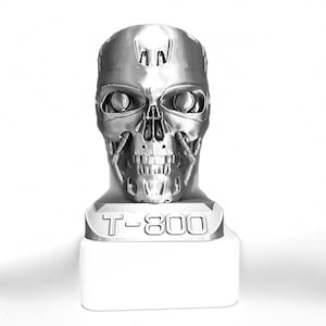 Terminator T-800 Endoskull – Large 3D Printed Replica – Sci-Fi Collectible & Gift - Movie Props - Movie Collectables - Sci-fi Lover