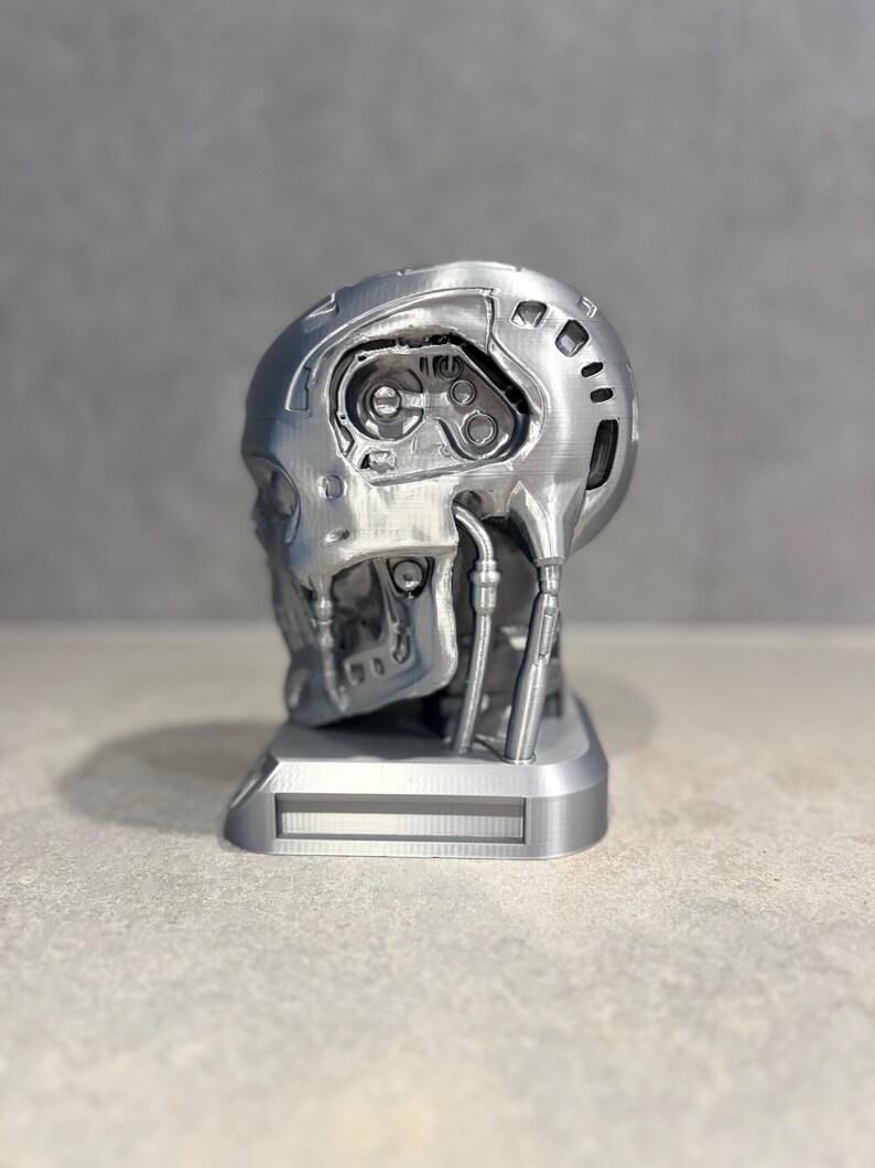 Terminator T-800 Endoskull Bust – Large 3D Printed Replica – Sci-fi ...