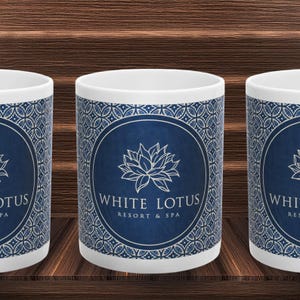 White Lotus Resort & Spa Elegant Ceramic Mug | Personalized Spa Mug | Gift for Tea Lovers, Relaxation, Home Decor, Coffee Lovers, Gifts