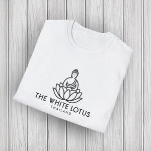 White Lotus Resort & Spa Thailand Unisex Softstyle T-Shirt - Perfect for Yoga, Meditation, Gifts, Thai Culture, Casual Wear, HBO Tv Show
