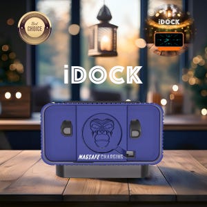 Orologio da comodino retrò per iPhone Dock per modalità standby, stazione di ricarica per modalità standby per iPhone / iDock Bedside Dock Accessori per iPhone iPhoneDock