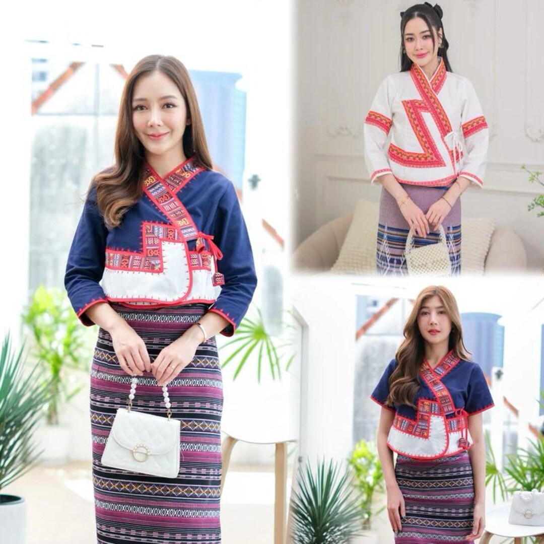 White 100% Cotton Made in Thailand Blouse main image 1