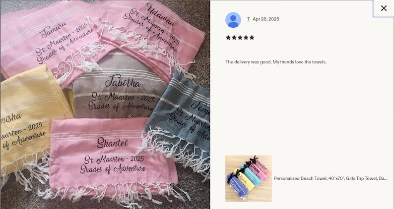 Personalisiertes Strandtuch mit Namen, Luxus Pool & Strandtuch, Sommerferien Must Have, Reise Strand Geschenk, Monogramm Handtuch Bild 9