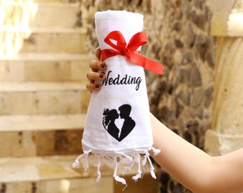 Personalized Beach Towel, 40"x70", Girls Trip Towel, Bachelorette Wedding Custom Gifts, Personalized Gift Towel, Beach Bridal Party Towel