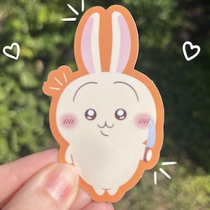 Chaotic Usagi | Vinyl Waterproof Sticker for Laptop, Phone, iPad, Water Bottle