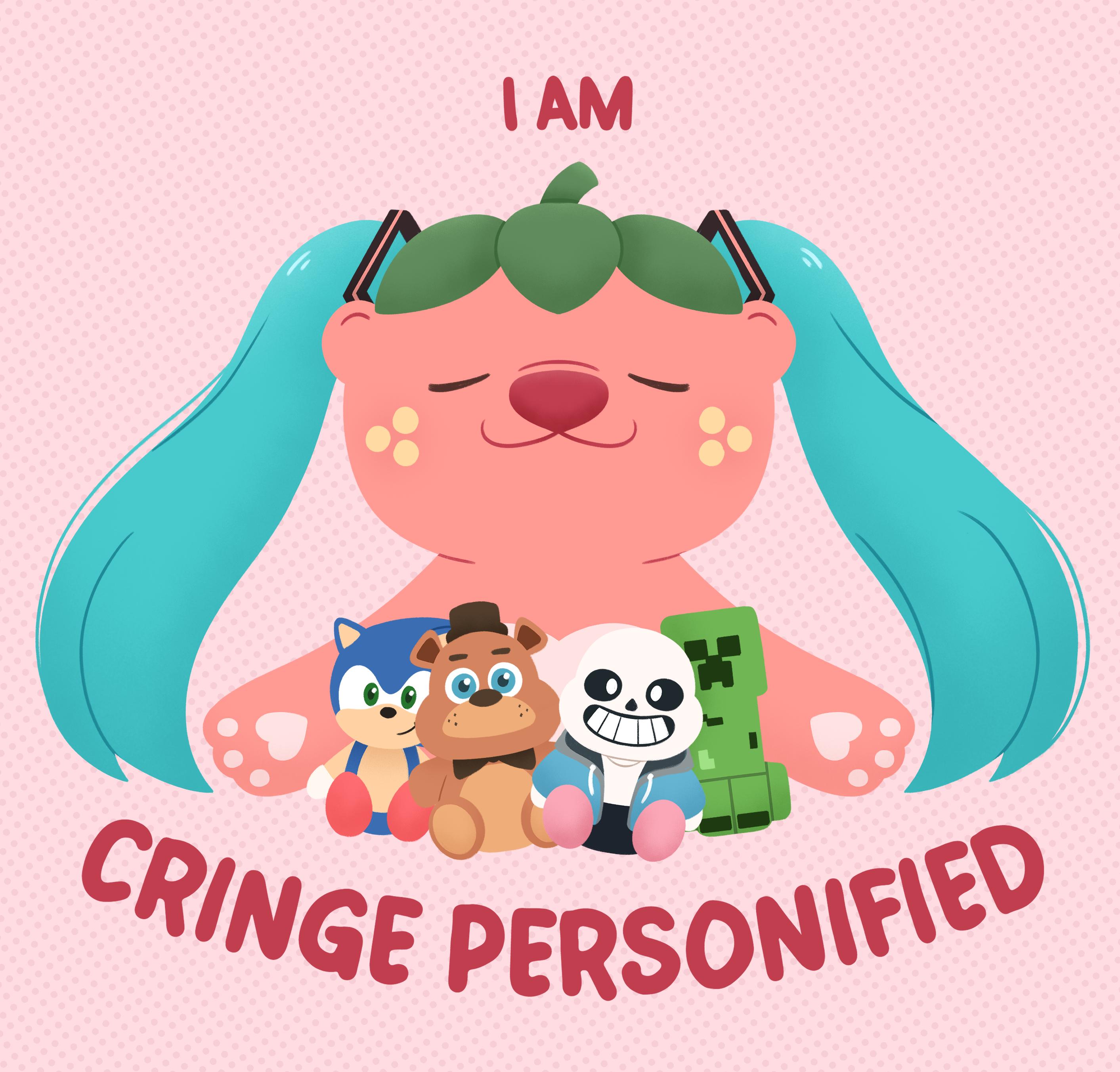 I Am Cringe Personified Sticker | Vinyl Waterproof Sticker for Laptop ...